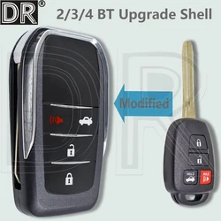 DR Upgrade TOY43 Blade Car Key Flip Shell Case FOB For Toyota Corolla Camry RAV4 Highlander Tacoma Tundra Pruis
