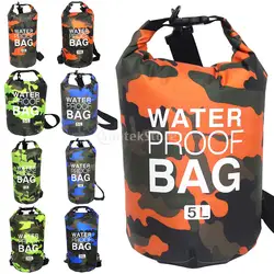 Bolsa seca impermeable de PVC, 5L, 10l, 15l, 20L, para Rafting, bote, fácil instalación, suave, resistente al desgaste, plegable