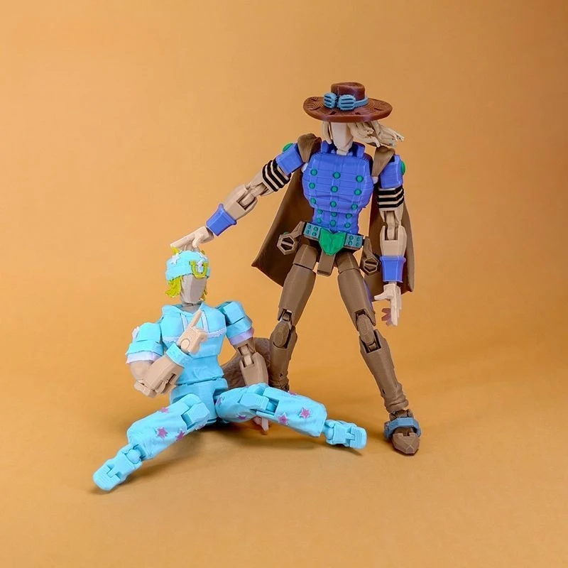 

3D Print JJBA Adventure Johnny Joestar Action Figure Movable Joints Collectible Model