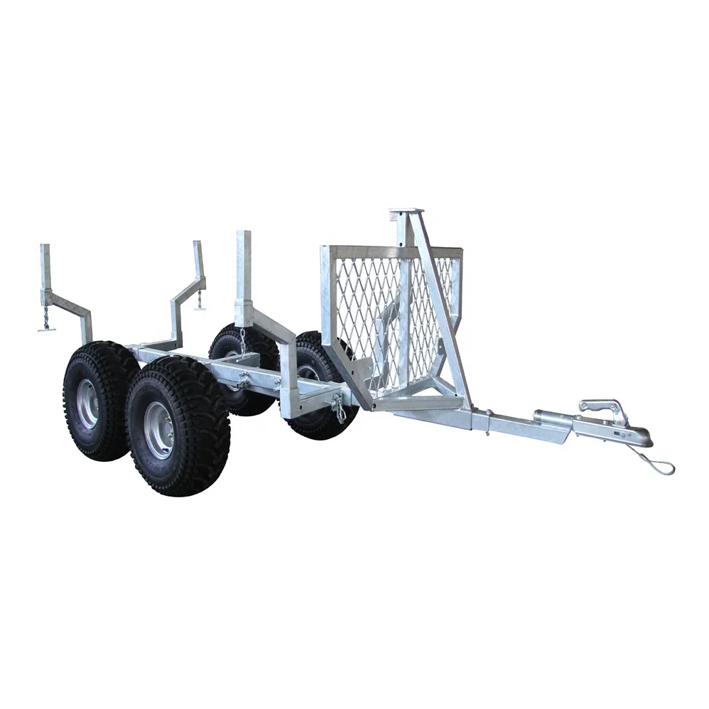 Forestry UTV ATV Timber Trailer Convenient Logging Transit Towable Carrier