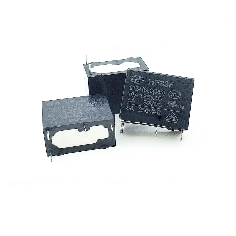 HOT NEW HF33F-012-HSL3 HF33F012HSL3 12VDC DC12V 12V 5A relay 4PIN