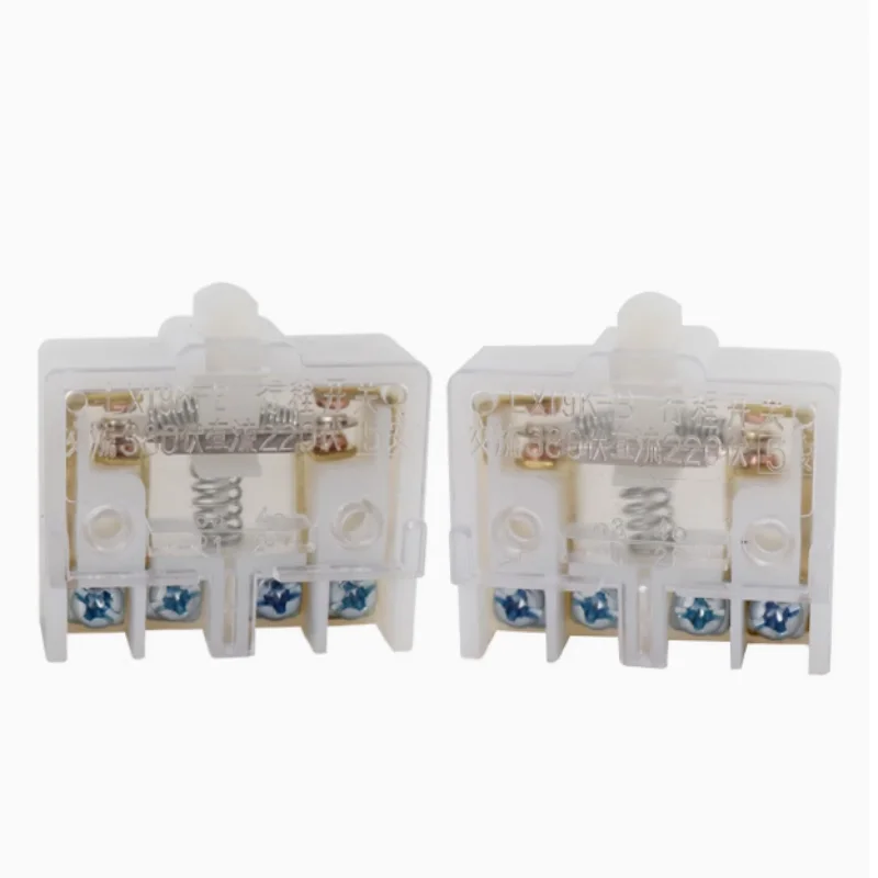 

5 шт. LX19K DPST кнопка привода прозрачный корпус концевой выключатель AC/380 В постоянного тока/220 В 5 А