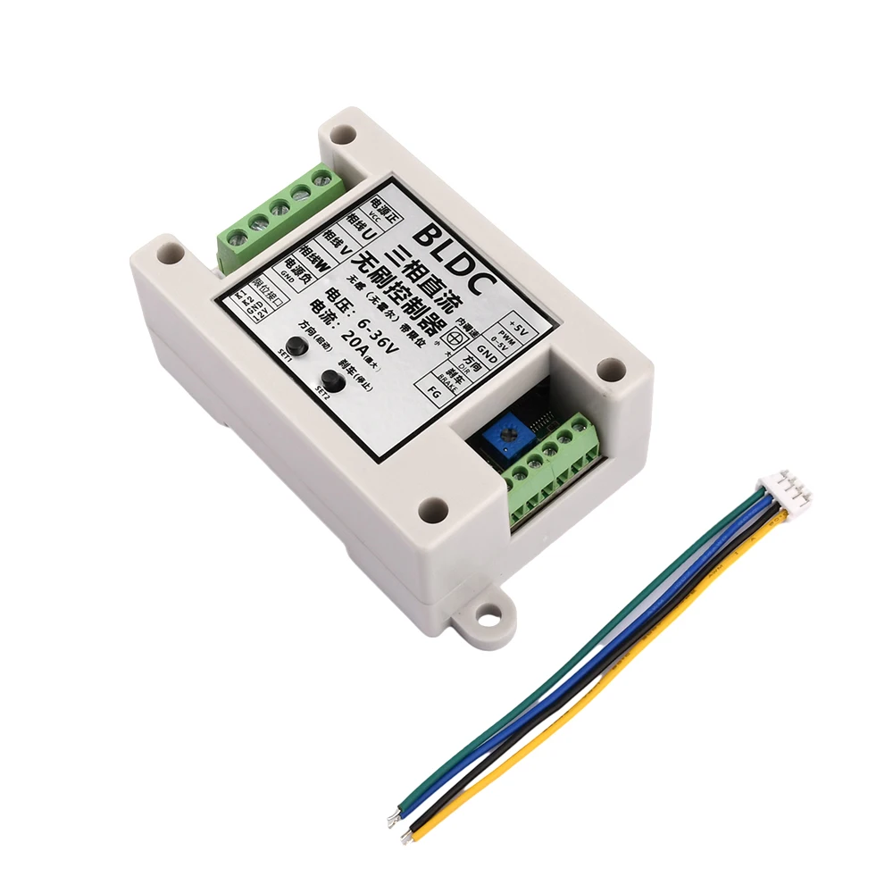 ZS-X14 400W BLDC 3-Phase Brushless Motor Controller Driver Hallless DC Motor Drive Board Power Supply