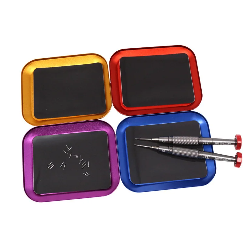 

Aluminum Alloy Magnetic Parts Storage Bowl Metal Magnetic Tray Mobile Phone Repair Tool Small Screw Storage Bowl