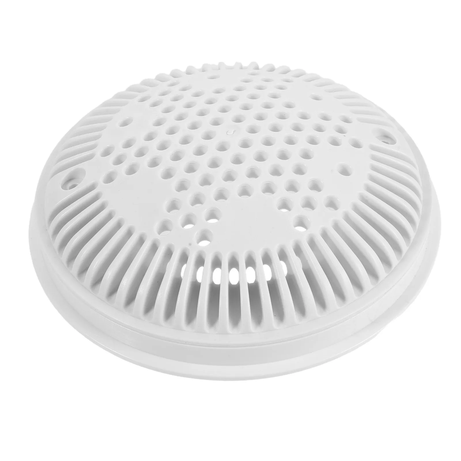8 Inch Swimming Pool Main Drain Cover Anti Suction Safety Drain Cap Inground Pool Bottom Drain Cover White Plastic Replacement