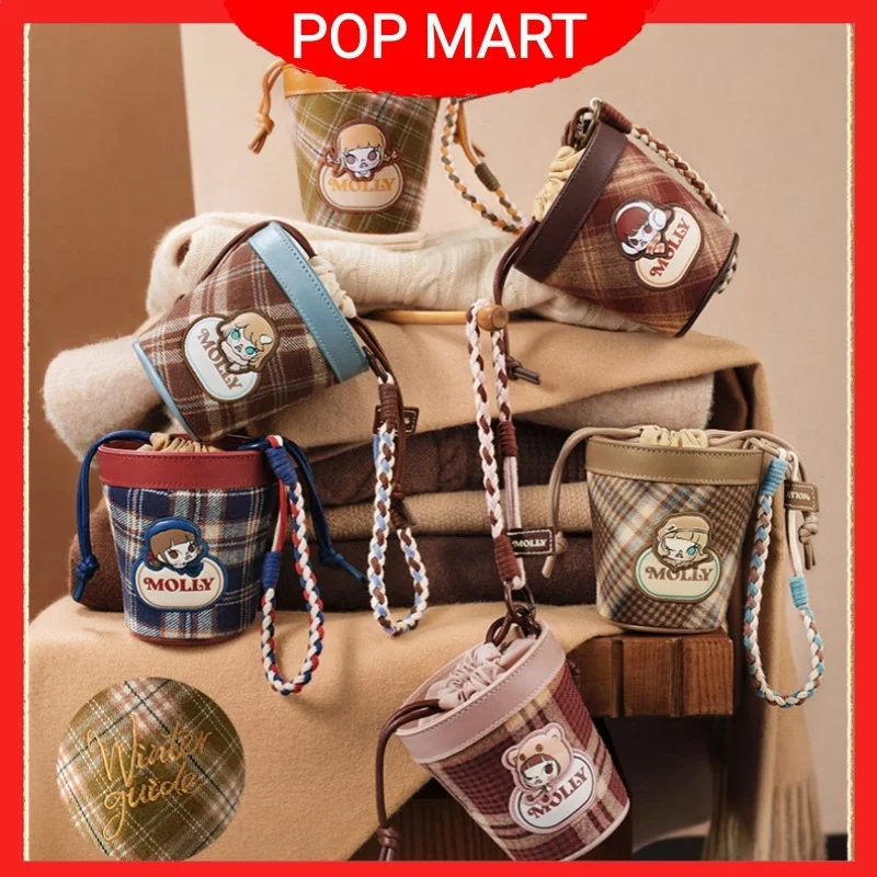 

Genuine Popmart Molly Winter Fit Check Series Mini Bag Blind Box Mystery Box Doll Cute Anime Figure Guess Bag Trend Toys Gift