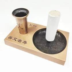 New 1pc Moxa Stick Extinguisher Copper Alloy Stand Holder Moxibustion Tool Destroy The Moxa Support  Base