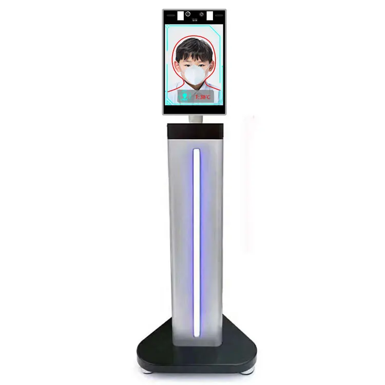8 inch high definition LCD display with face recognition /Body temperature testing/ Hand washing/ Attendance punch function