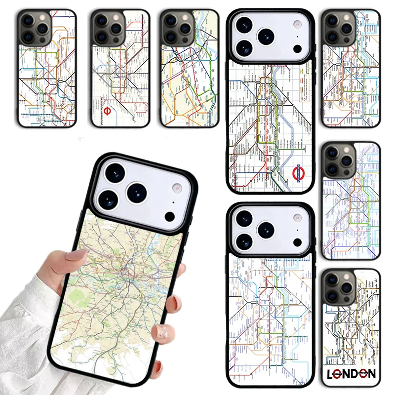 Phone Cases London - London Underground Tube Map Phone case