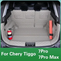 Custom Trunk Mat For Chery Tiggo 7Pro Max 7 Pro Leather Waterproof Full Coverage Cargo Liner Interior Modification Accessories