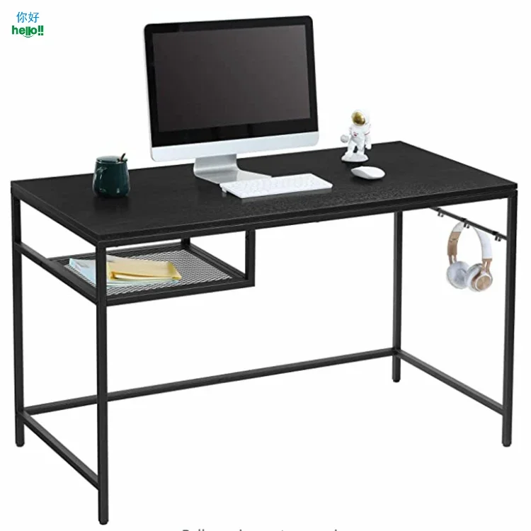 Design moderno Computer Game Desk, Adequado para Gamers, Desktop do escritório, Laptop usado, Atacado