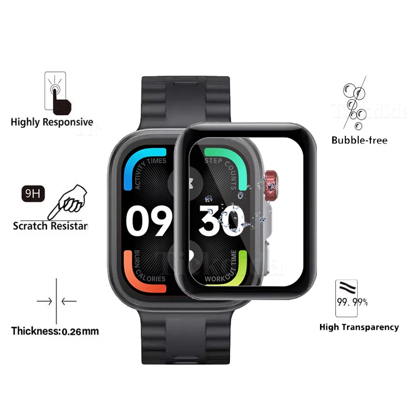 3 шт. защитная пленка для Huawei Watch Fit 4 Pro Fit4, полноэкранная мягкая пленка для Huawei Watch Fit 4, не закаленное стекло