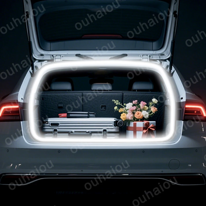 For 2009-2025 Volkswagen Jetta Trunk Light Atmosphere Lights Modification Light Rear Trunk LED Light Bar White Warm White