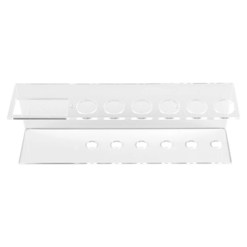 Wall-Mounted Acrylic Dry Erase Marker Holder, 6 Slot Clear Eraser Marker Organizer For Office School Home Promotion