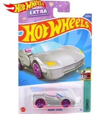 Mattel Hot Wheels Car Barbie Extra 1/64 Diecast Voiture HW Screen Time Tooned 1956 Corvette Model Toys for Kid Girl Gift C4982