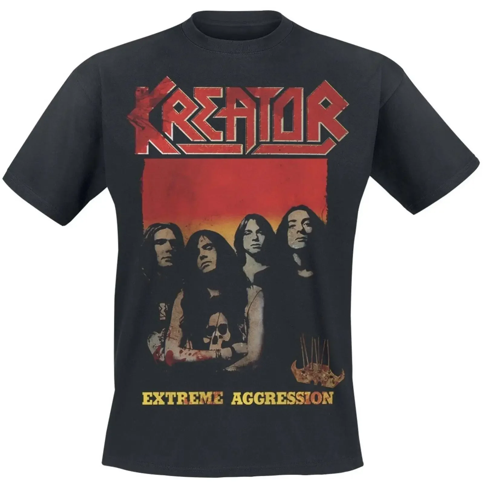 KREATOR Extreme Aggression T Shirt L NEW amp Sealed Sodom Slayer Destruction vintage Washed homme Top For Everyday Wear Casual