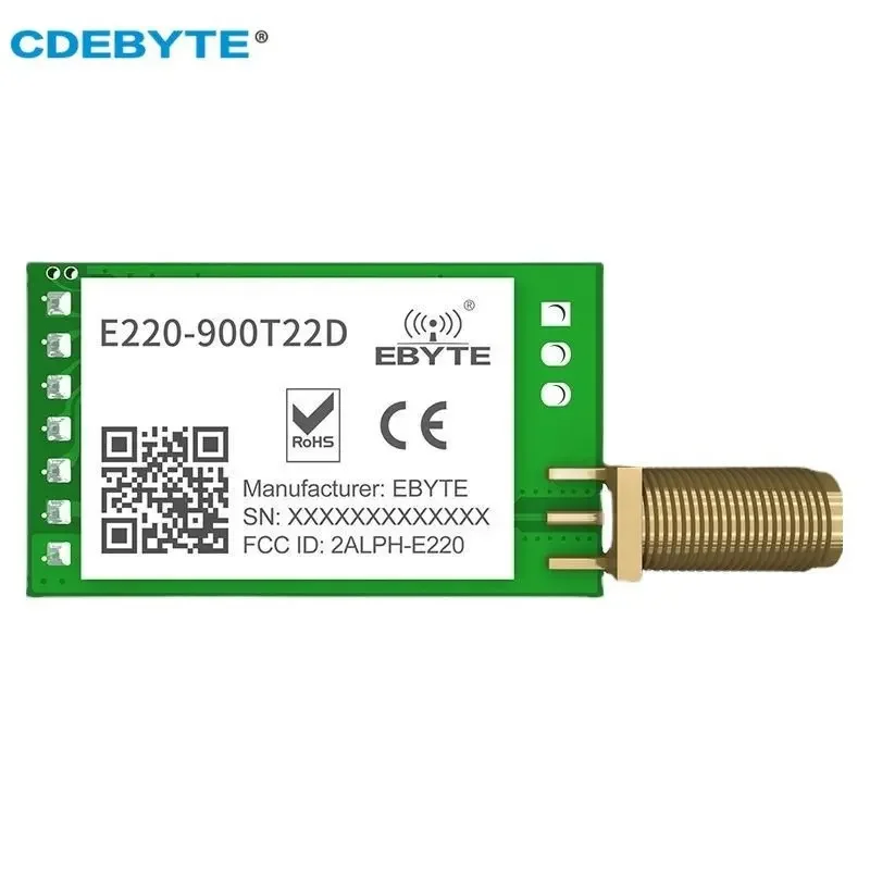 Imagem -02 - Lora Llcc68 868mhz 915mhz Módulo sem Fio 22dbm de Longo Alcance 5km E220-900t22d-v1.2 Rssi Ism 22dbm Smak Antena Receptor Iot 10 Pcs