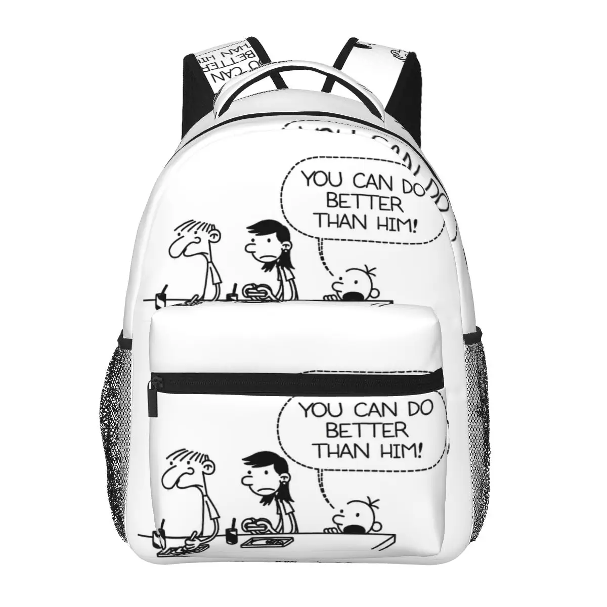 Diary Of A Wimpy Kid You Can Do Better Than Him Backpacks Boys Girls Bookbag Students School Bags Travel Rucksack Shoulder Bag