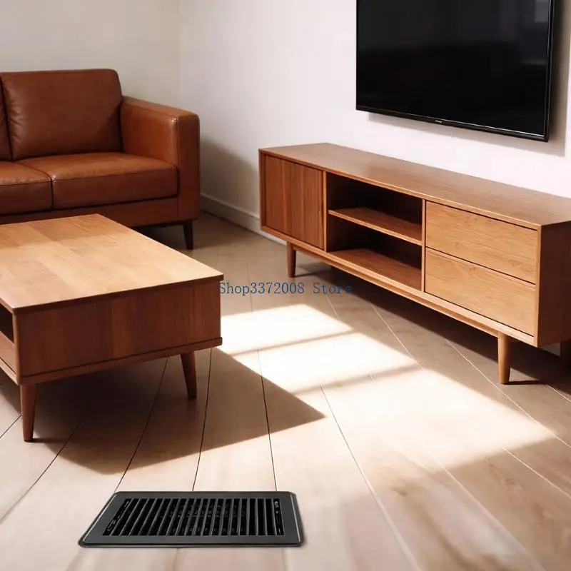 4Pcs Metal Floor Register Cover High Efficiency Vent Grille Rustproof Air Cover Adjustable Control Enduring