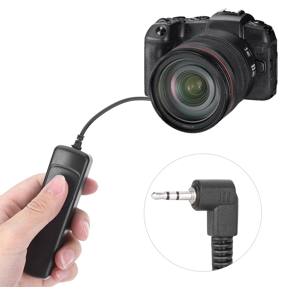 Cavo di rilascio dell'otturatore della fotocamera Cavo di controllo remoto della fotocamera Sensazione flessibile della mano per fotografi Fotocamera da viaggio all'aperto