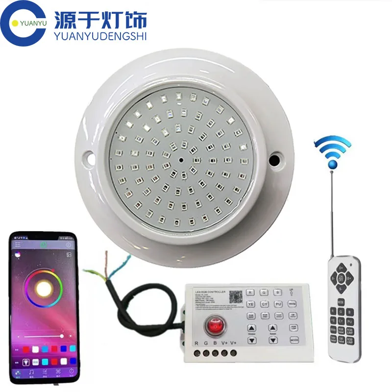 RGB LED Pool Light 12W 85-265V Bluetooth APP Control Outdoor Underwater Light Fountain Landscape Lamp Piscina Luz Spotlight