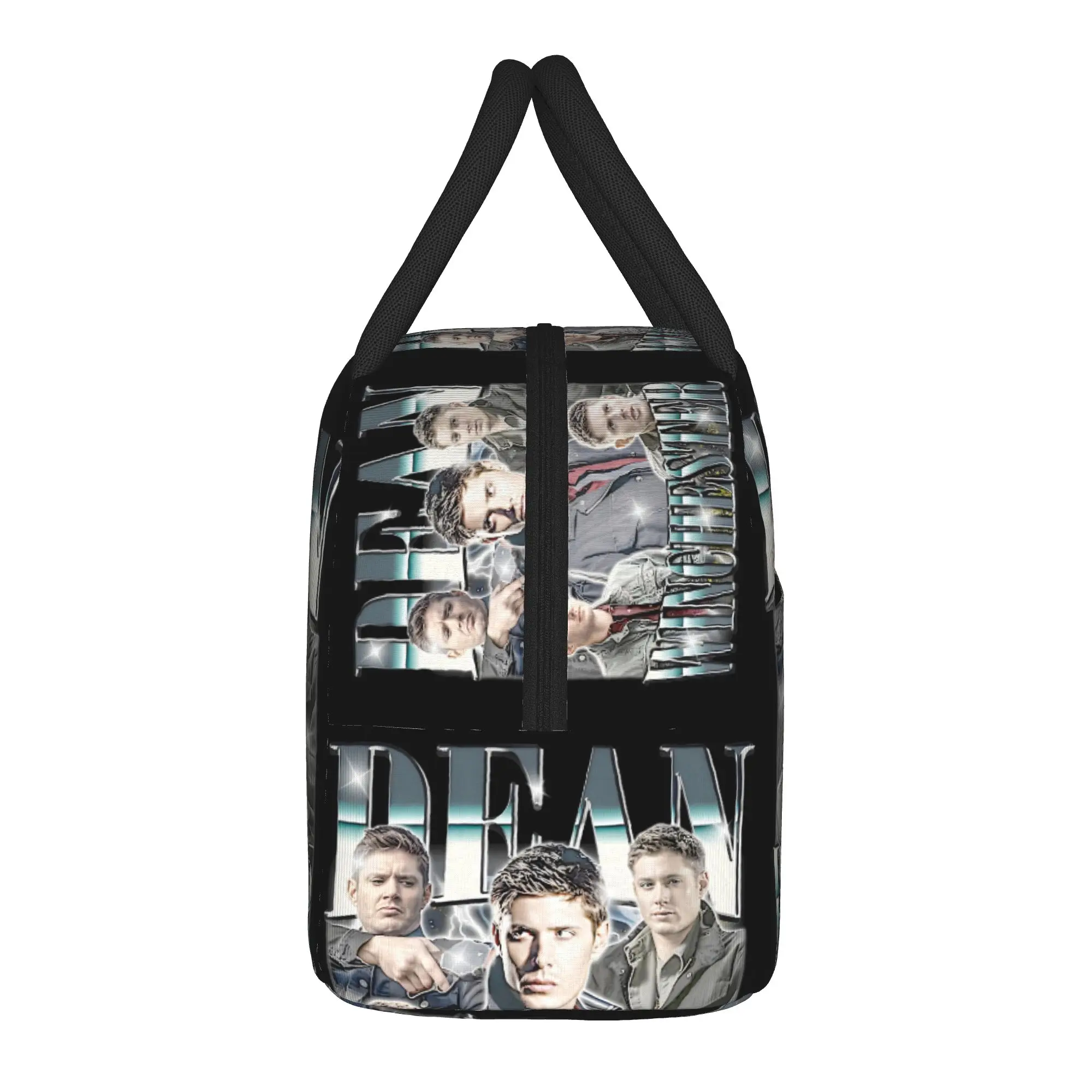 Supernatural  Dean Winchester Retro Limited Edition Lunch Bag Lunch Box For Child School Cooler Bag Oxford Thermal Tote Handbags