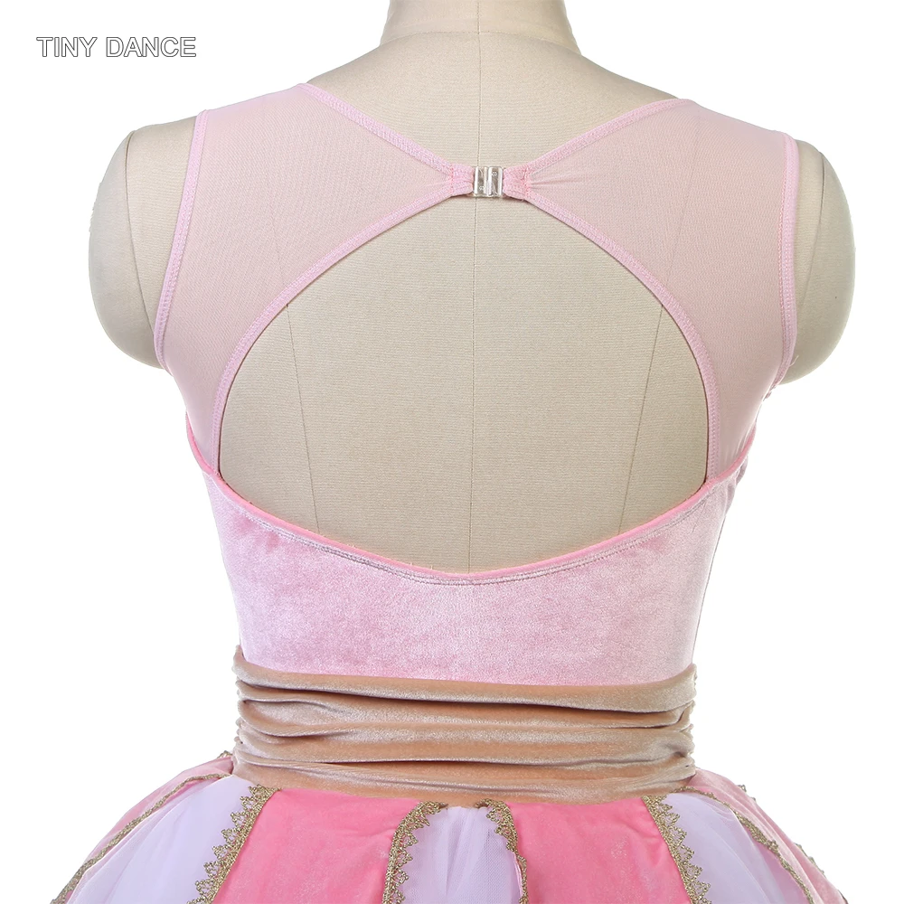 Tutu de danse de Ballet pour enfants et adultes, Costumes de ballerine, robe longue pour filles, vêtements de scène, Tutus romantiques pour femmes, 25012