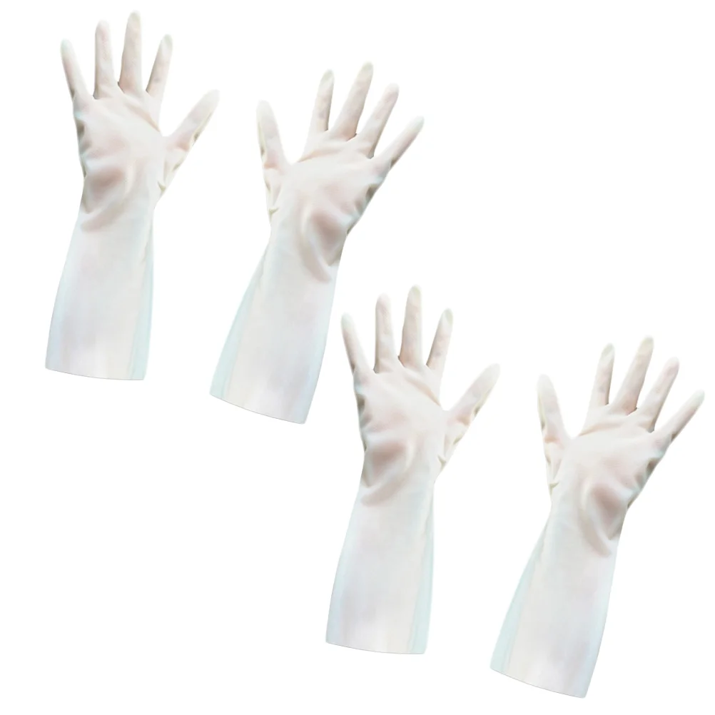 

Water Proof Rubber Gloves for Kitchen Dishwashing Household Cleaning Gardening Car Wash Reusable Soft Thin Breathable