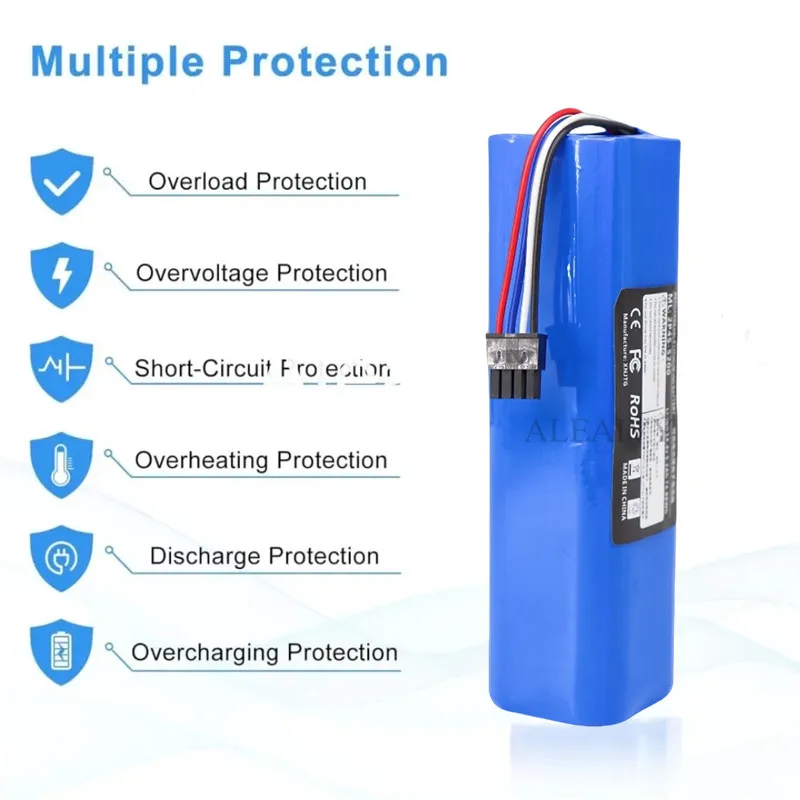 5200mAh 18650 استبدال البطارية ل Eufy Robovac L70 الهجين سلسلة روبوت فراغ ليثيوم أيون مكانس كهربائية للكنس بطارية 14.4 فولت