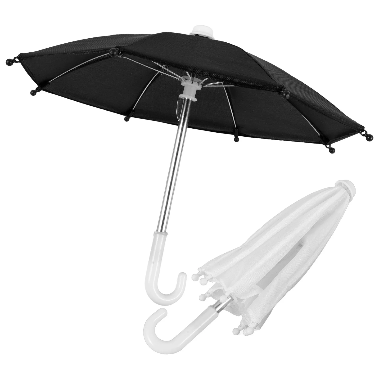 

2Pcs Miniature Rain Umbrella Durable Mini House Accessories Stylish Romantic Tiny Scene Decoration Umbrella