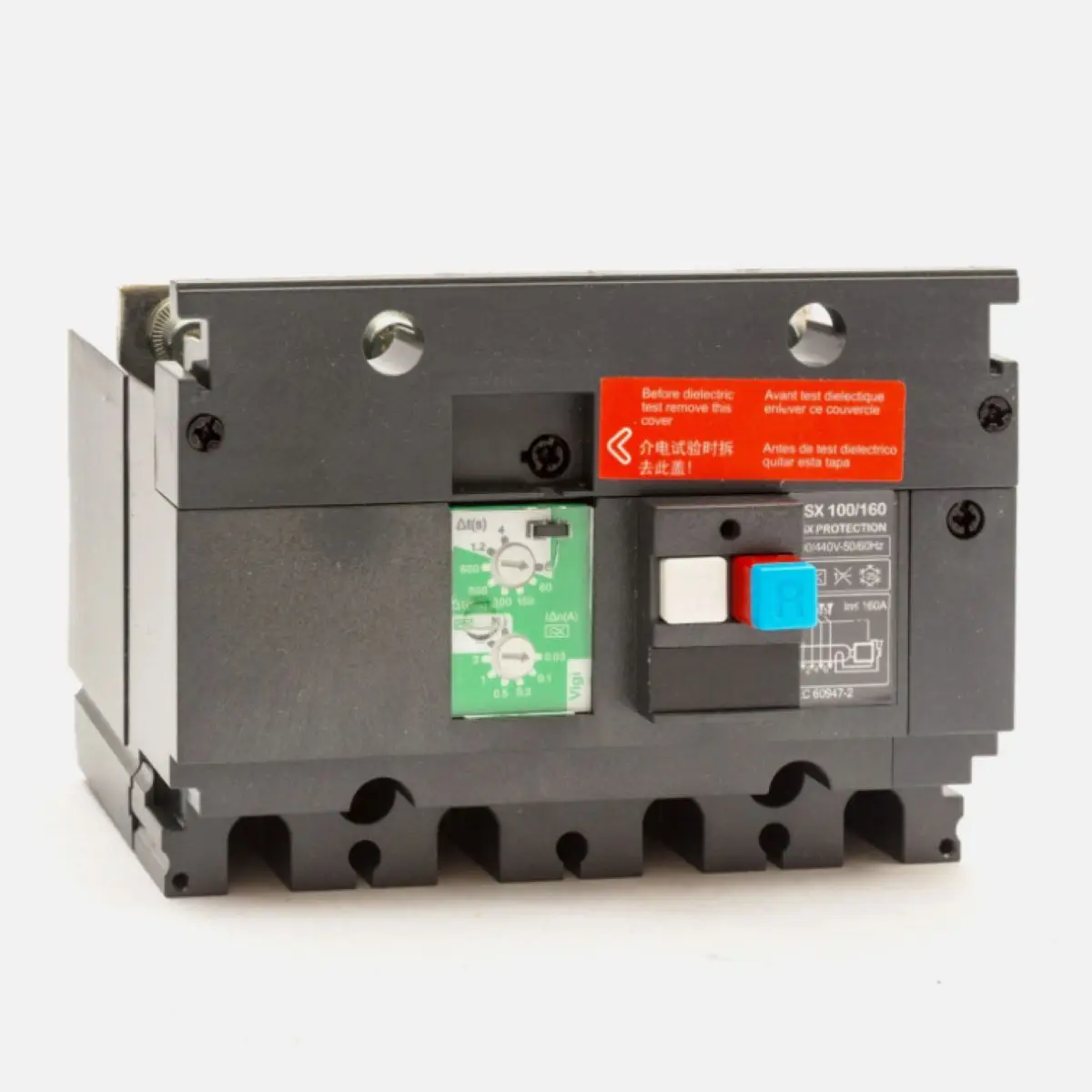 LV429211 new model LV429489 Earth-leakage VigiPacT add-on protection module, ComPacT NSX 100/160, 200 VAC to 440 VAC, 30