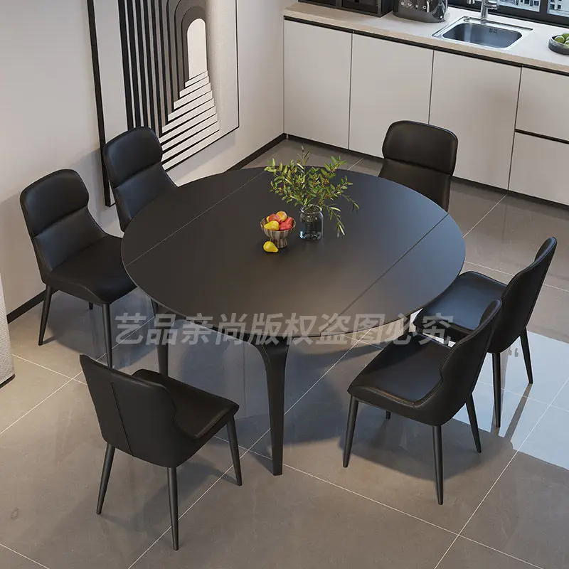 Modern Restaurant Dining Table Kitchen Round Coffee Chairs Luxury Designer Dining Table Lounge Writing Muebles Home Furniture