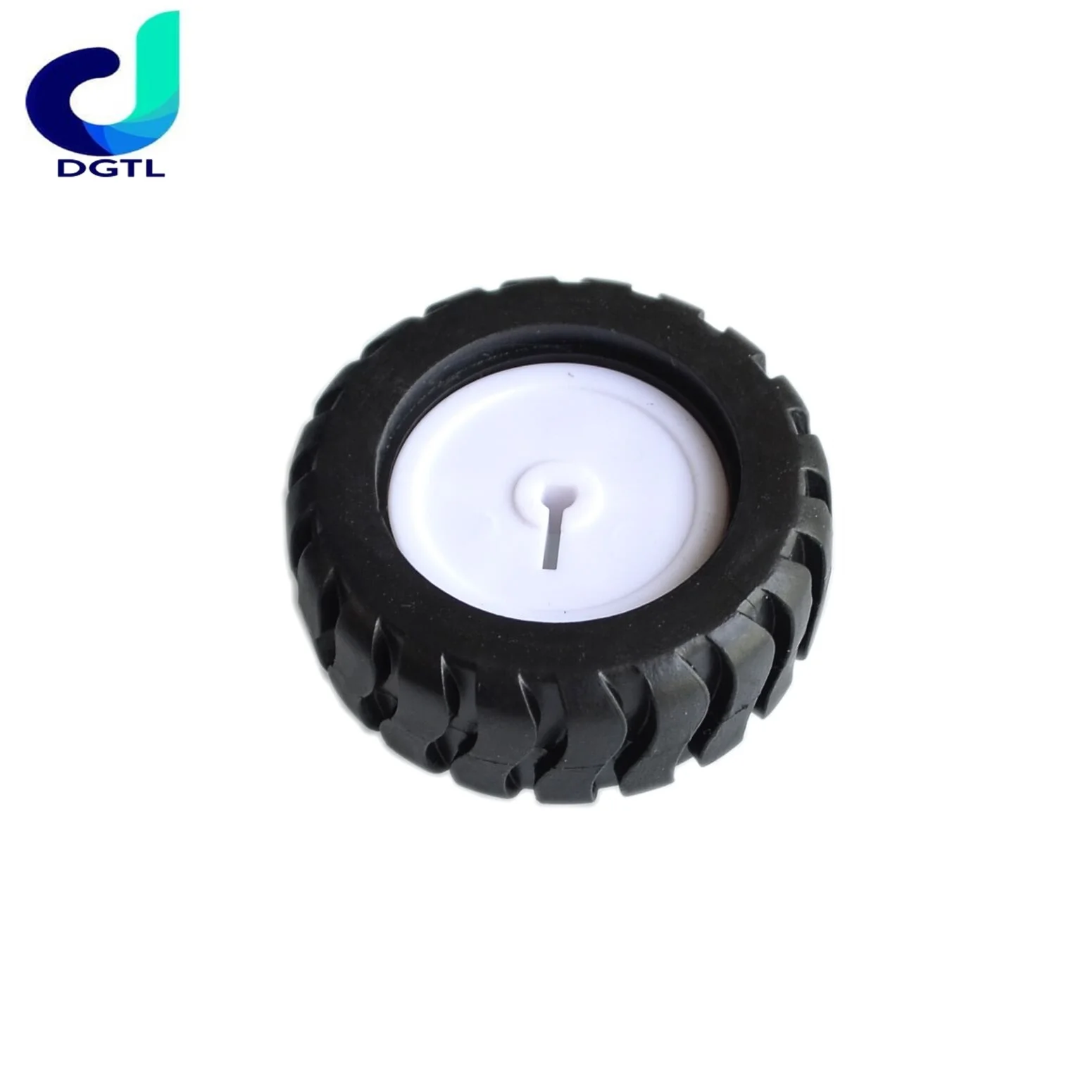 

K346 43*19*3mm D-hole Rubber Wheel Suitable for N20 Motor D Shaft Tire Car Robot DIY Toys Parts