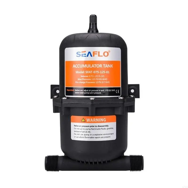 87he Acumulador agua para tanque Marino Barco RV Bomba agua Dispositivo estabilización flujo agua 0.75 L 125