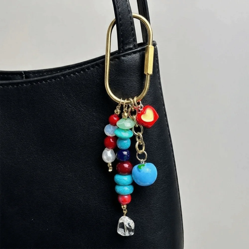 Creative Conch Bag Pendant DIY Resin Beads Keychain Handmade Hanger Bag Charm Bag Ornament