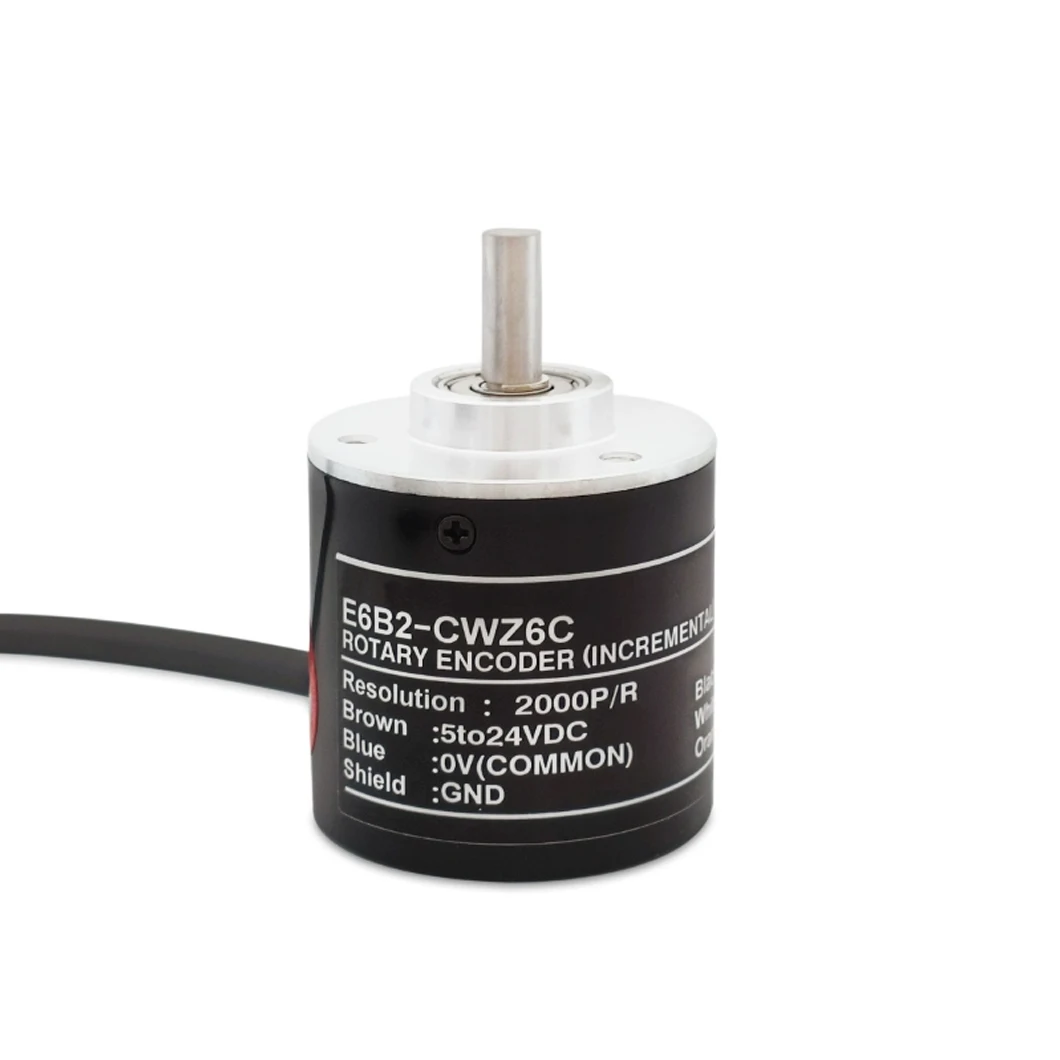 ABILKEEN 40MM E6B2 Series Mini Rotary Encoder 6mm Solid Shaft E6C2-CWZ6C/CWZ5B/CWZ3E/CWZ1X 50MM Incremental Rotary Encoder