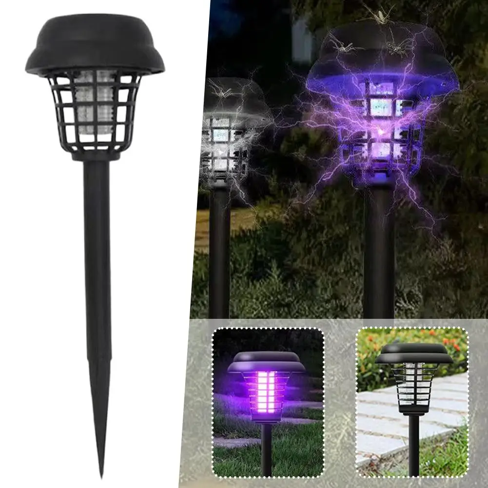 Solar Powered Mosquito Killer Lamp Outdoor Courtyard Lawn Lamp Mosquito Repellent Lamp Outdoor Insect Killer Lamp