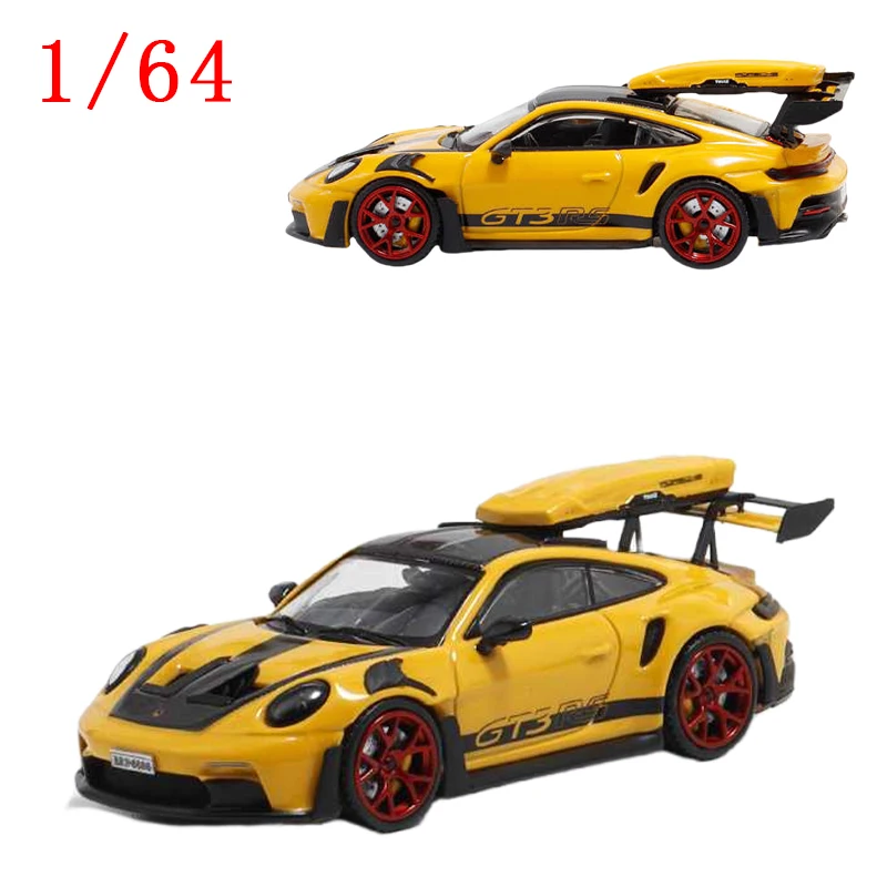 Diecast 1/64 Scale Model Car Porsche 911 GT3 RS Alloy Car Model Play Vehicles Toys for Boys Original Box