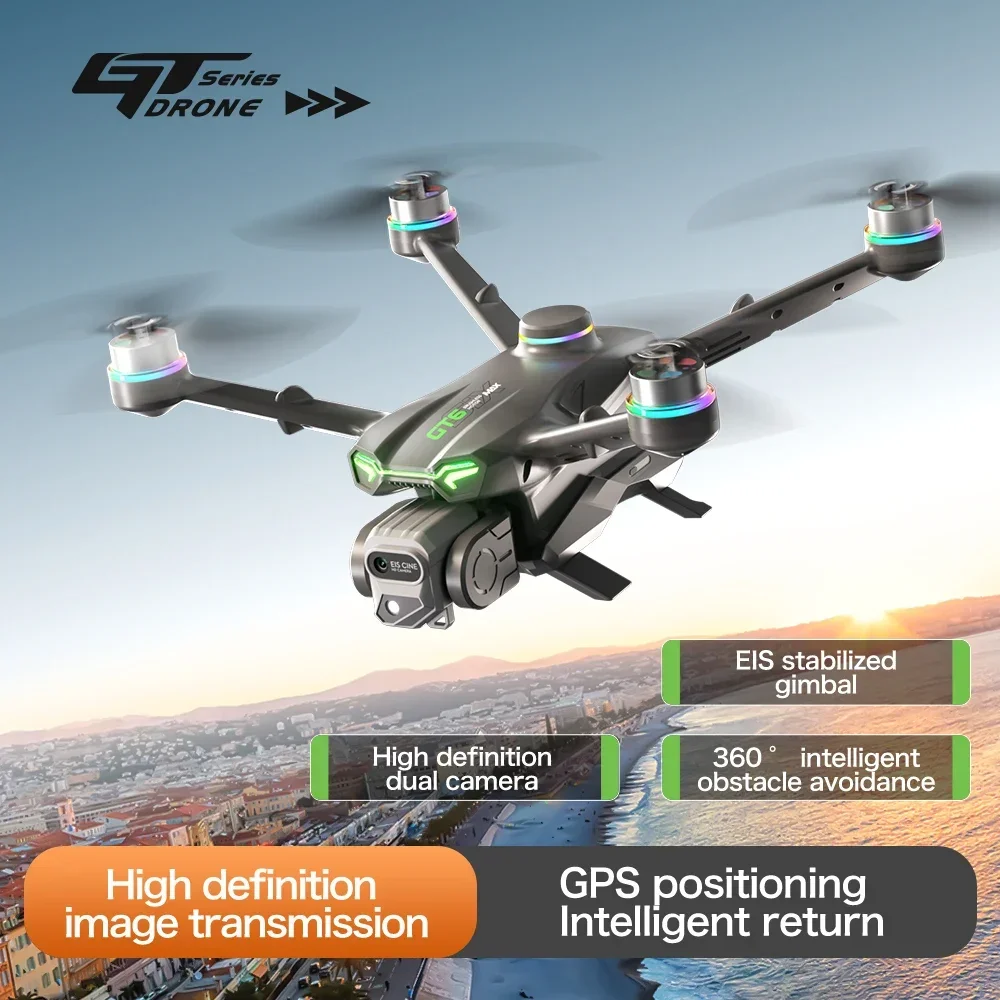 

GTR6 Edward 5G optical flow GPS folding drone with WIFI transmission professional aerial camera medium-sized with servo gimbal