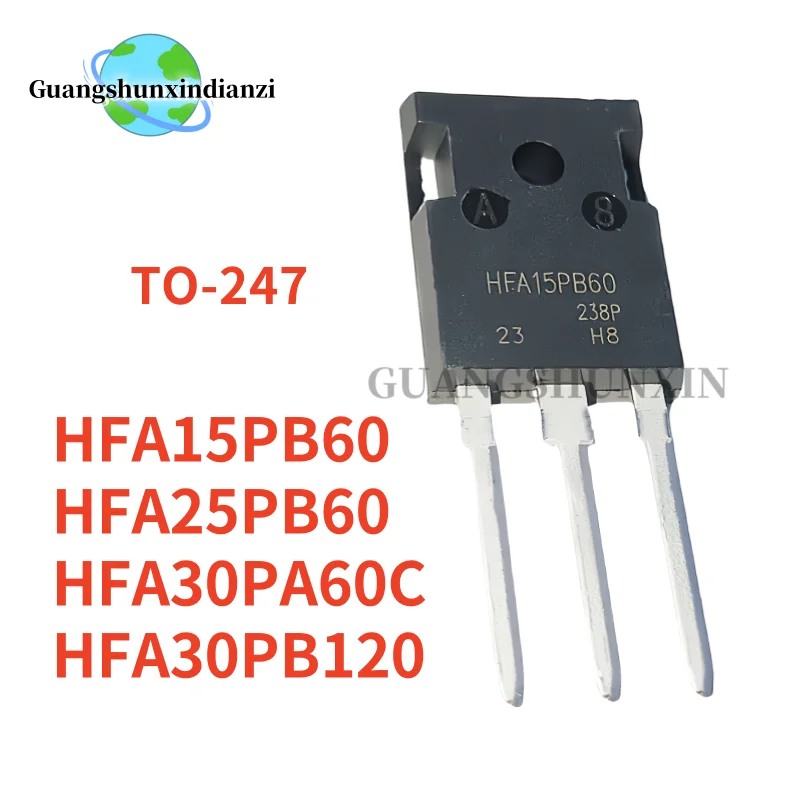 5pcs NEW HFA15PB60 TO-247 HFA15PB60PBF TO247 600V 15A HFA25PB60PBF HFA25PB60 25PB60 15PB60 HFA30PA60C HFA30PA60 HFA30PB120