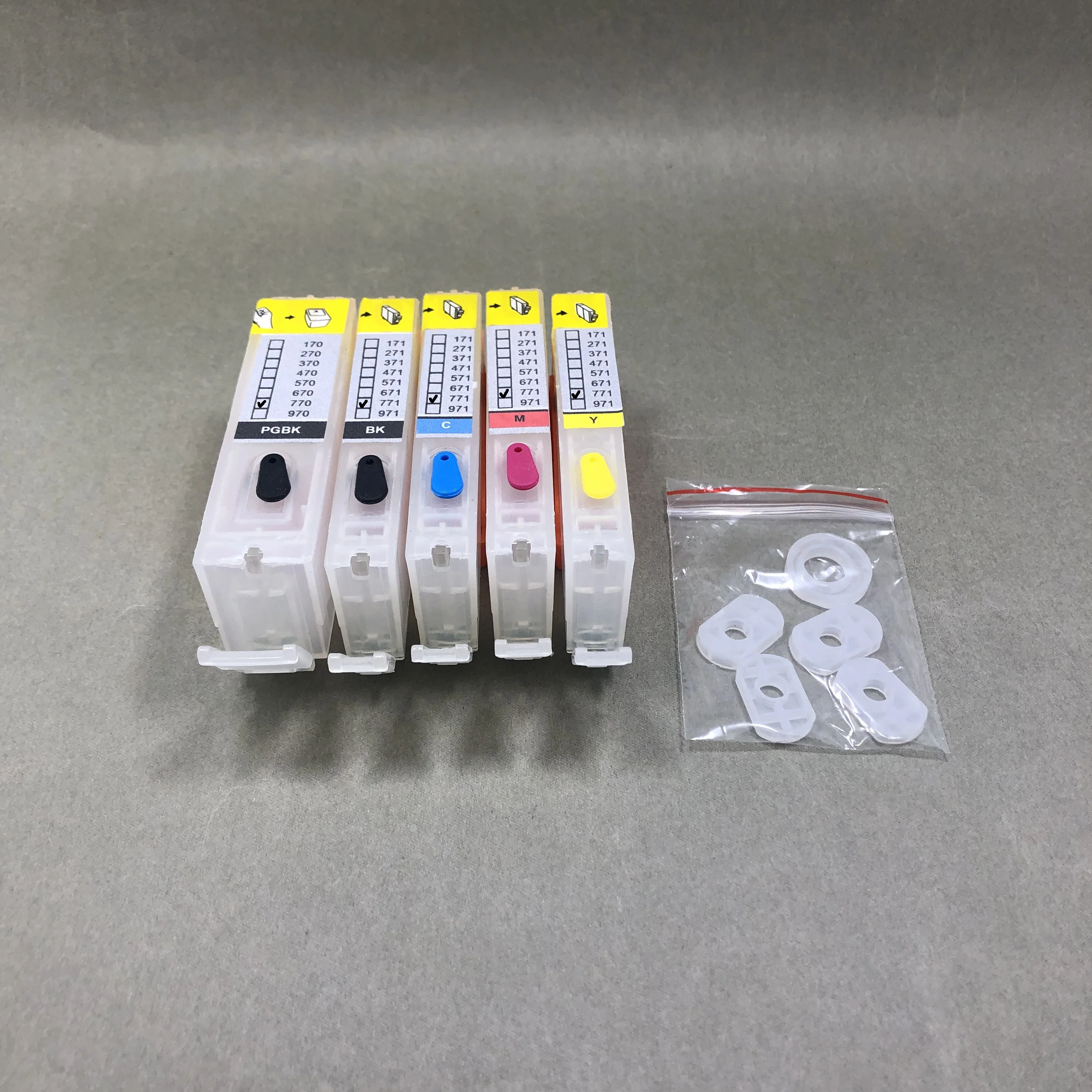 

YOTAT Empty Refillable Ink Cartridge PGI-770 CLI-771 for Canon PIXMA MG5770 MG6870 TS5070 TS6070 TS8070 MG7770