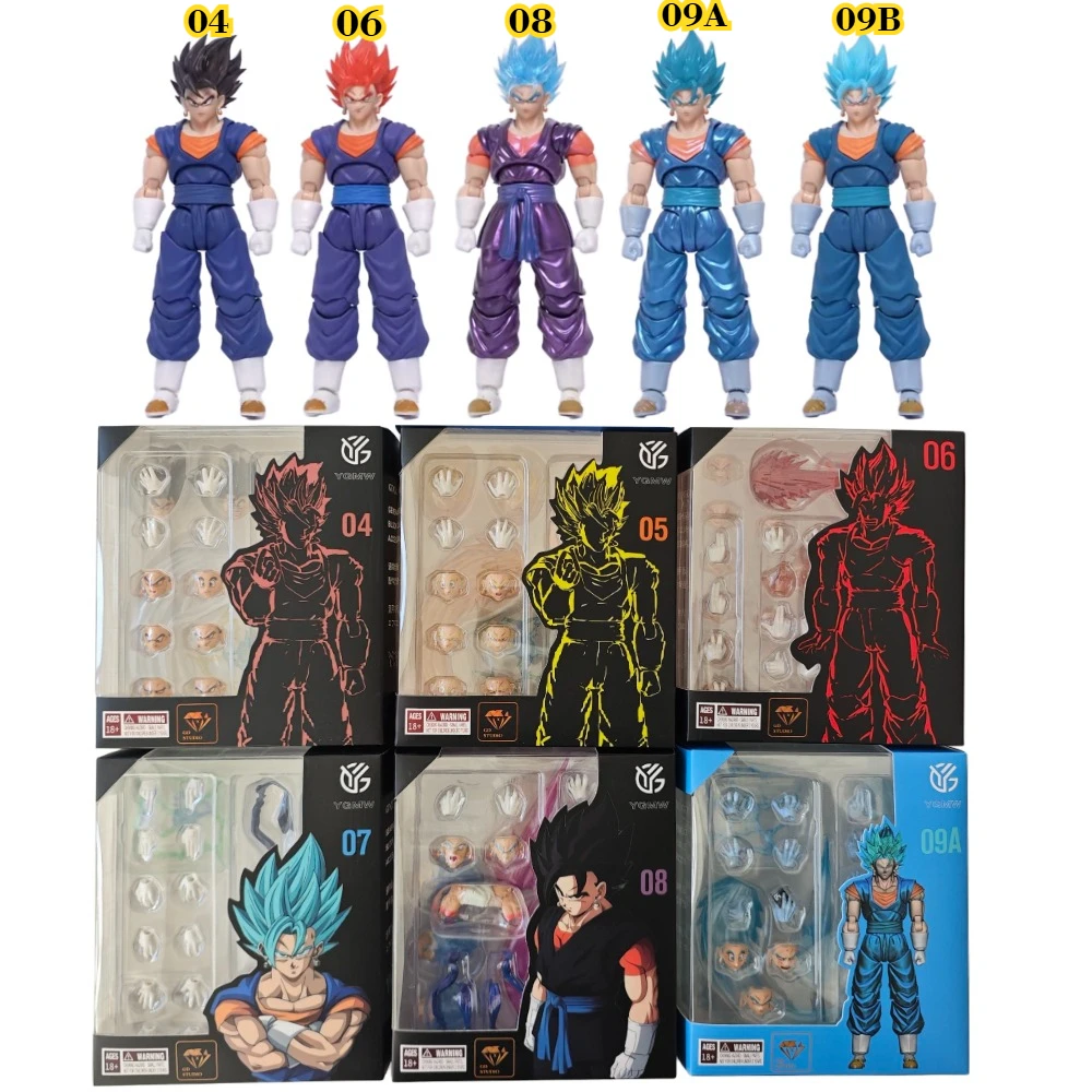 

24-hour shipping YG-OC Dragon Ball SHF Super Saiyan SSJ Vegito's Son Goku Vegeta New 3.0 Body Anime Action Figure Toy