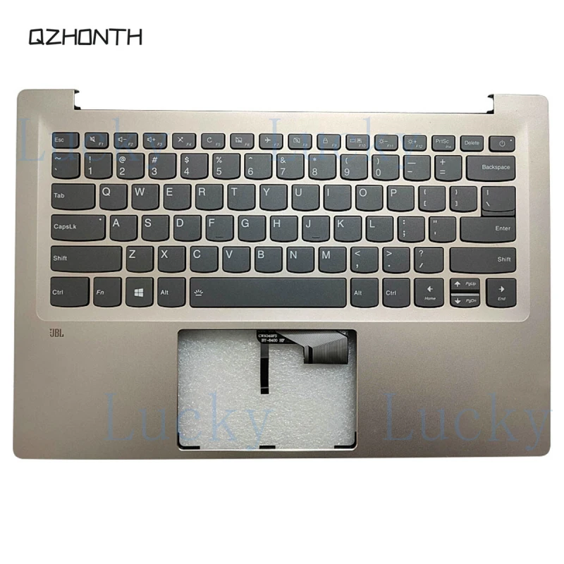 

f New For Lenovo ideapad 720S-14IKB Palmrest Upper Case with Backlit Keyboard Gold