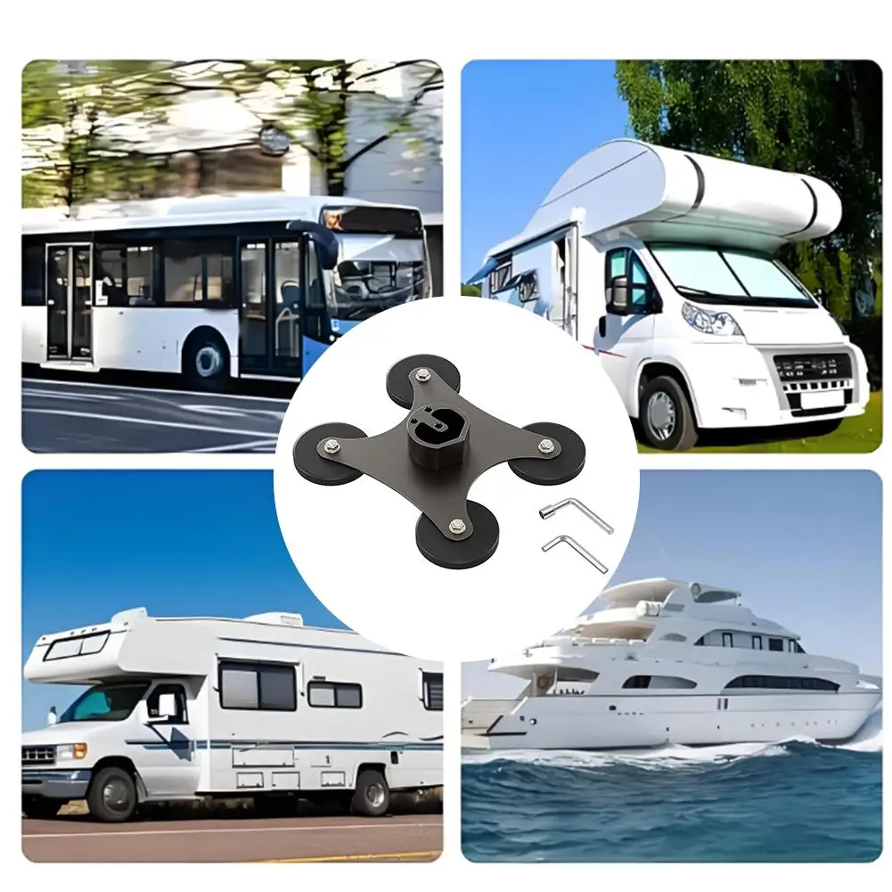 

Aluminum Roof Mount Adapter Block for Starlink for Mini Magnetic Base with Anti Slip Rubber Layer No drilling Installation