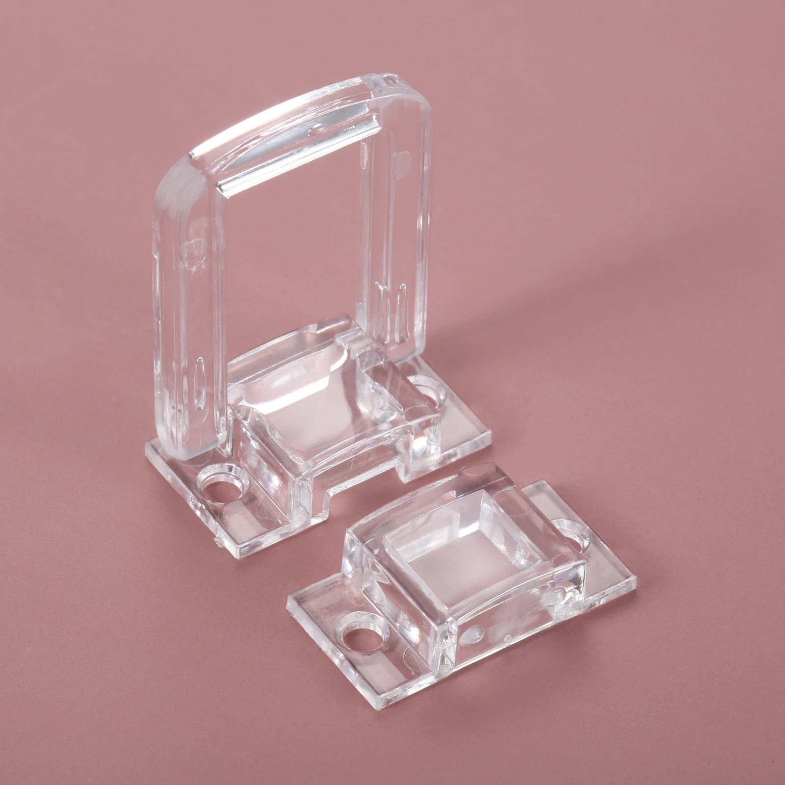 1pc Clear Acrylic Hasp Mini Clasp Hasps Latches for Jewelry Boxes Gift Box Suitcase Chests Toolboxs with Screws 32 x 24 x 6mm