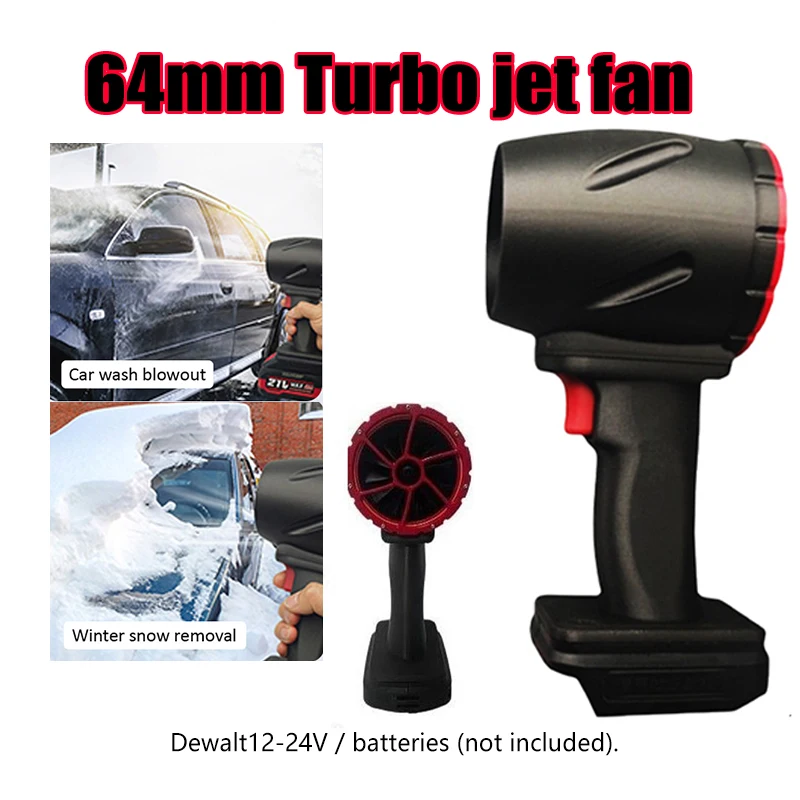 

64mm Car Violent Blower Handheld Turbo Jet Fan XL Brushless Motor Superstrong Instantaneous Thrust 1.6kg/s Electric Home Fan