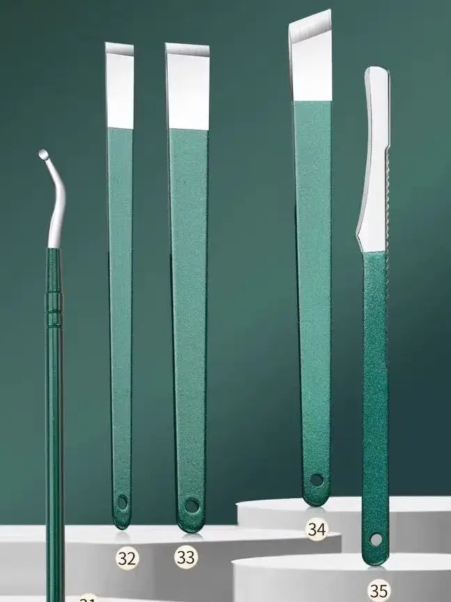 Juego de cortaúñas nuevo y de alta gama para uso doméstico, embalaje original, juego completo de herramientas para uñas y cortaúñas especializadas.