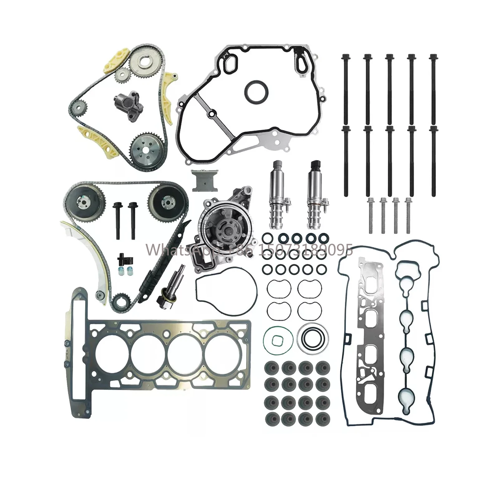 

Комплект цепи ГРМ Linkteco и комплект болтов прокладки головки и крышка ГРМ с масляным насосом для GM Ecotec 2.0L 2.4L 2009- HS26517PT ES72196