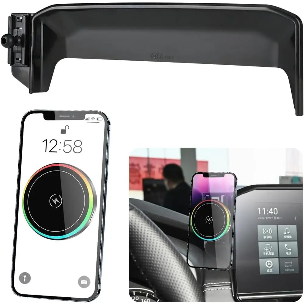 

Магнитное крепление для телефона в автомобиль, 9 дюймов, аксессуары для салона автомобиля, лучшая подставка для беспроводной зарядки телефона