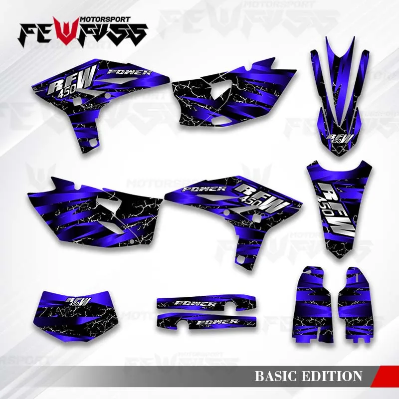 

Fewfuss Graphics Decals Stickers Motorcycle Background Custom For 2012 2013 2014 2015 WRF450 450